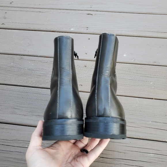 Mark Nason Lounge U Rock Salud Punk Rock Grunge Scene Brown Leather Boots 9 - Picture 6 of 8